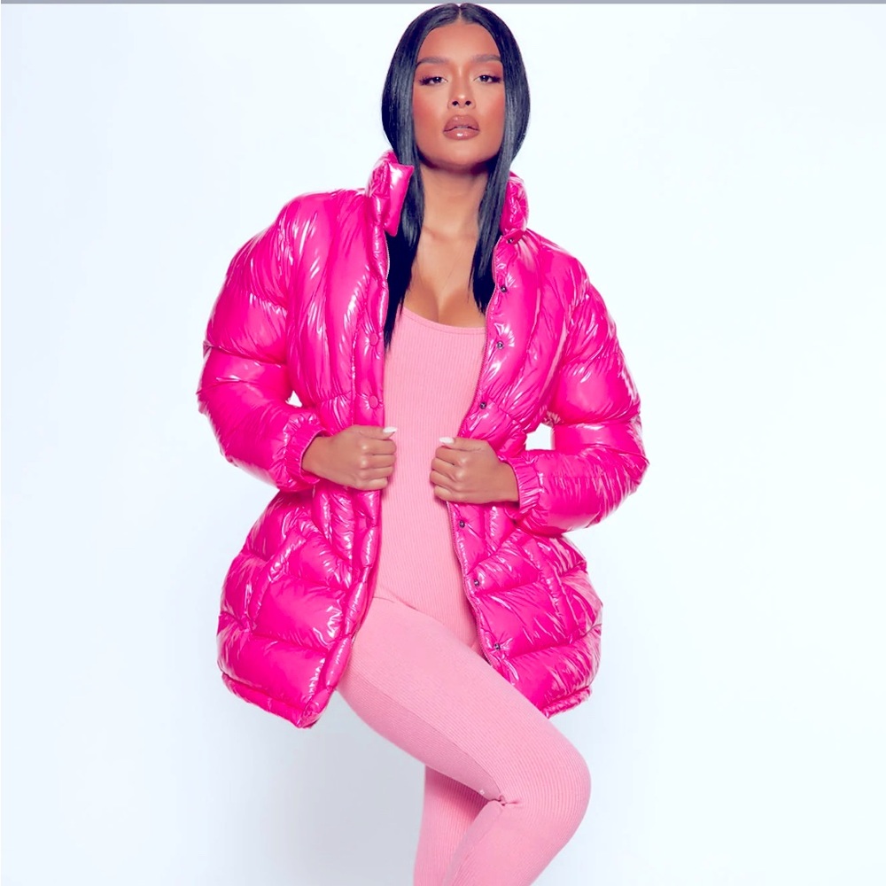 Hype Me Up Pink Puffer (Fashion Nova)